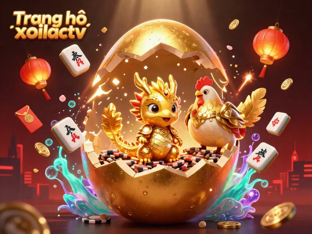 Experience thrilling moments on Trang chủ xoilactv with golden draconic excitement and glowing casino elements.