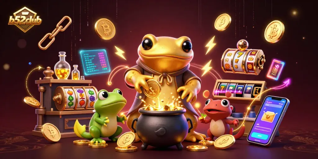 Engage with exciting action at b52club, where a golden salamander alchemist turns base metal into casino riches.