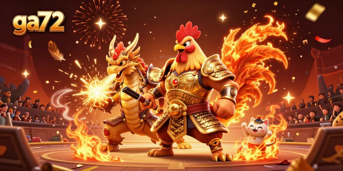 Experience thrilling battles at ga72 with dynamic rooster warriors and explosive cockfighting action.