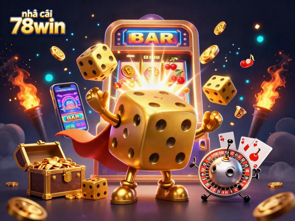 Experience the thrill of house edge with nhà cái 78win in an animated casino scene