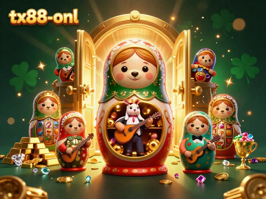 Experience the excitement of tx88-onl with playful bears and casino-themed treasures.