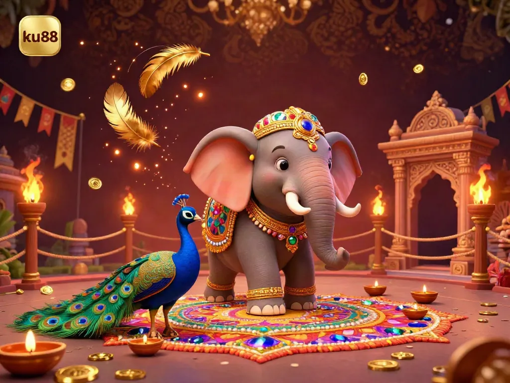 Engage in thrilling gameplay at ku88 with vibrant colors and lively characters in a dynamic casino atmosphere.