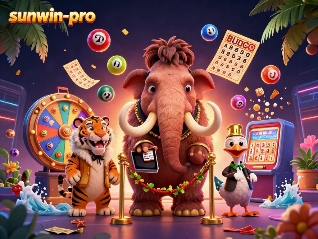 Engage in dynamic casino action with sunwin-pro featuring vibrant lottery elements and character interactions.
