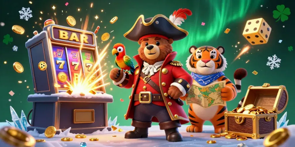 Experience engaging tai-xiu gameplay with colorful characters, dynamic casino elements, and a vibrant atmosphere in this stunning illustration.